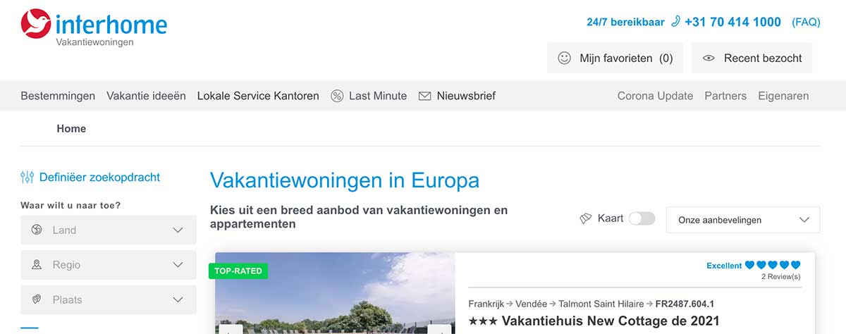 review-interhome-vakantiehuizen